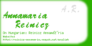 annamaria reinicz business card